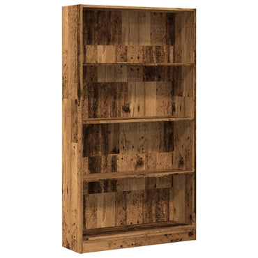 vidaXL Étagère à livres aspect bois de récupération 80x24x143 cm Bois d'ingénierie