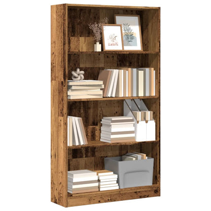 vidaXL Étagère à livres aspect bois de récupération 80x24x143 cm Bois d'ingénierie