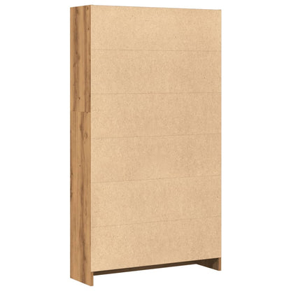 vidaXL Bücherregal Artisan-Eiche 80x24x143 cm Holzwerkstoff
