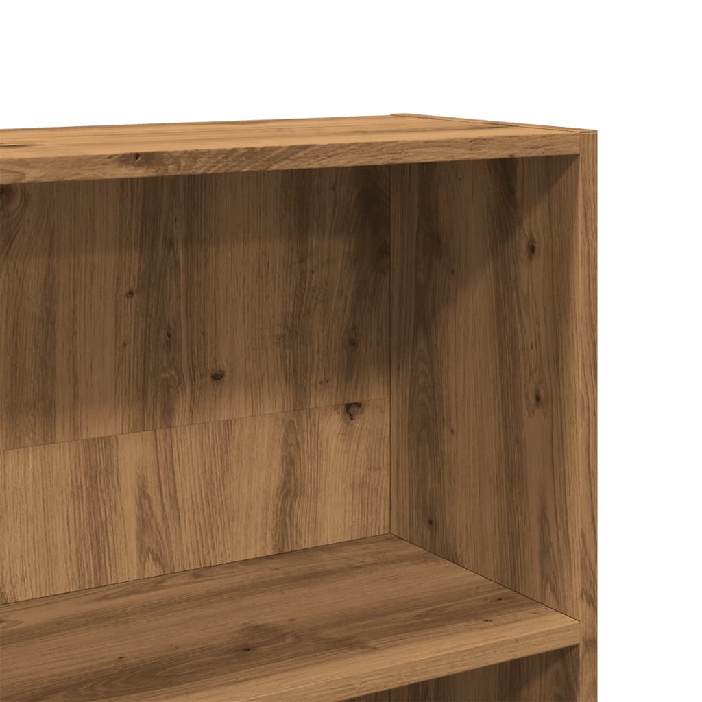 vidaXL Bücherregal Artisan-Eiche 80x24x143 cm Holzwerkstoff