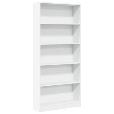 vidaXL Bücherregal Weiß 80x24x176 cm Holzwerkstoff