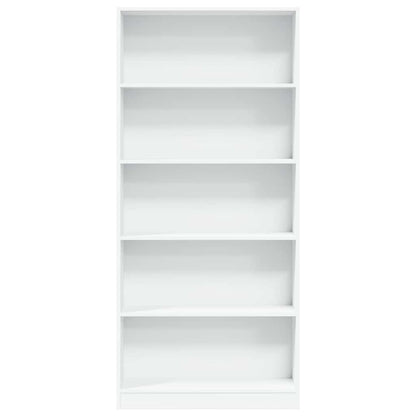 vidaXL Bücherregal Weiß 80x24x176 cm Holzwerkstoff
