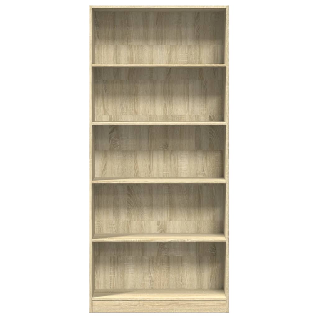 vidaXL Bücherregal Sonoma-Eiche 80 x 24 x 176 cm Holzwerkstoff