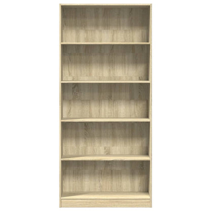 vidaXL Bücherregal Sonoma-Eiche 80 x 24 x 176 cm Holzwerkstoff