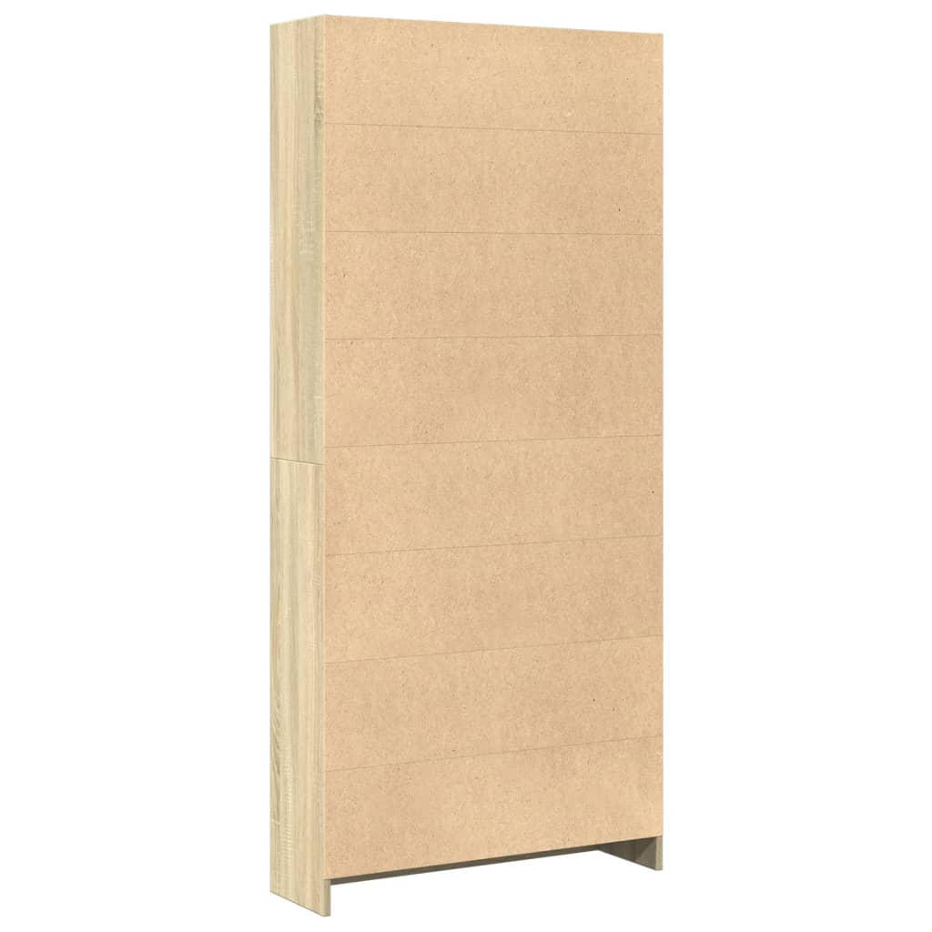 vidaXL Bücherregal Sonoma-Eiche 80 x 24 x 176 cm Holzwerkstoff