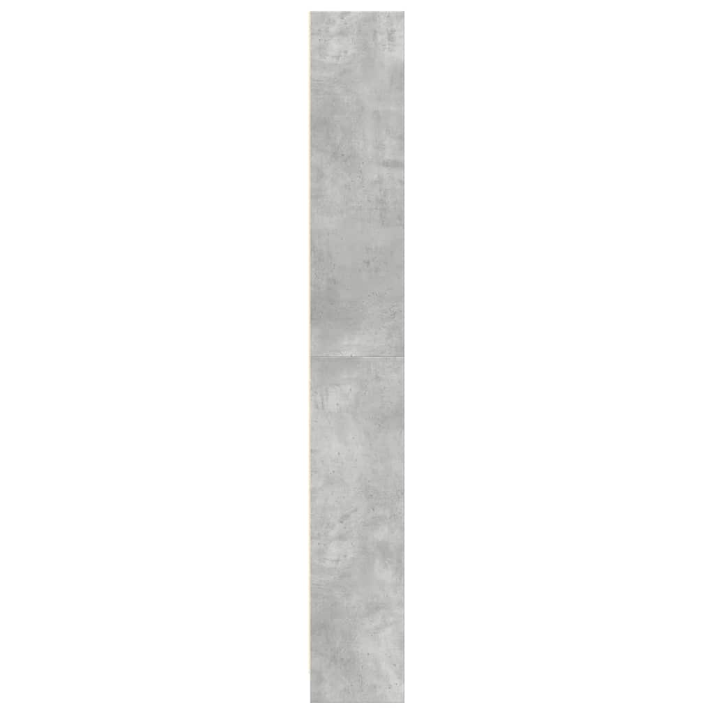 vidaXL Bücherregal Betongrau 80x24x176 cm Holzwerkstoff