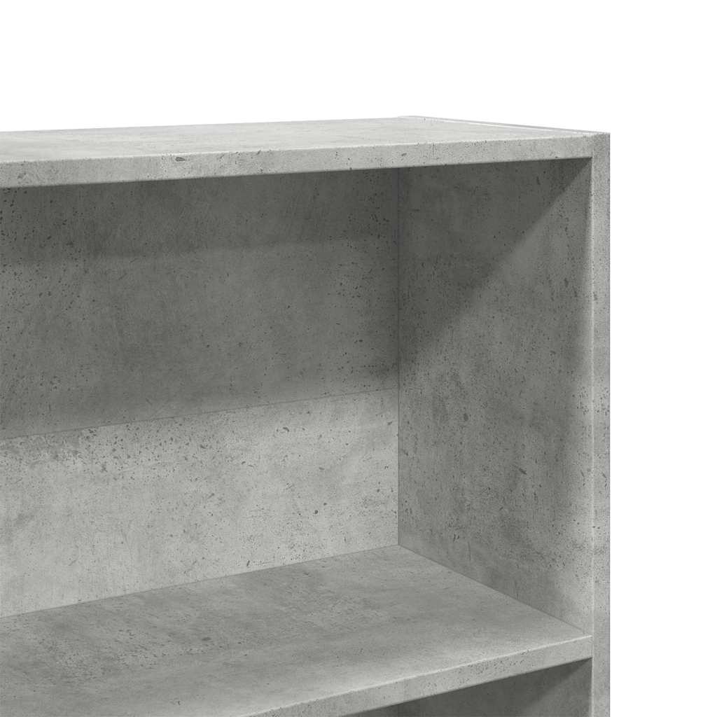 vidaXL Bücherregal Betongrau 80x24x176 cm Holzwerkstoff