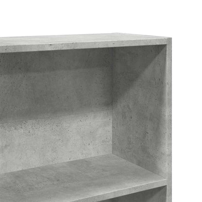 vidaXL Bücherregal Betongrau 80x24x176 cm Holzwerkstoff