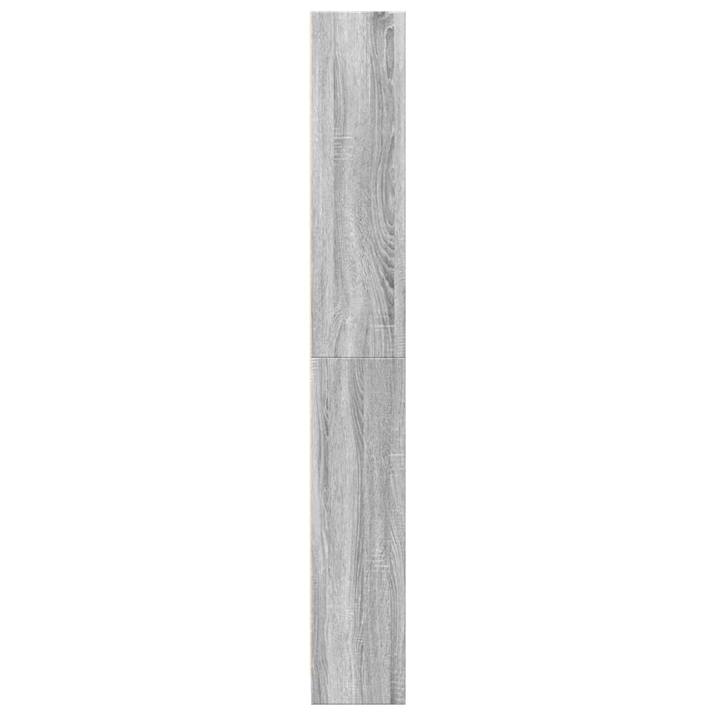 vidaXL Bücherregal Grau Sonoma 80x24x176 cm Holzwerkstoff