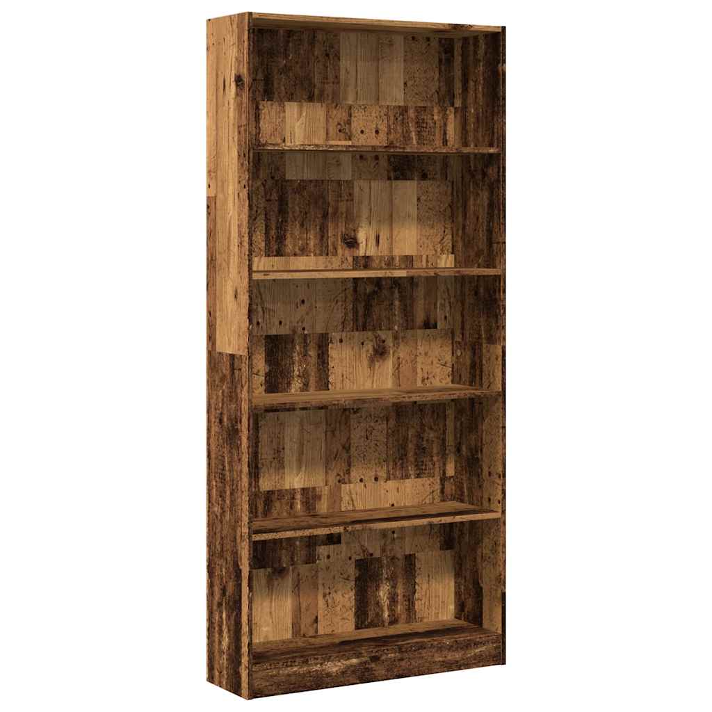 vidaXL Étagère à livres aspect bois de récupération 80x24x176 cm bois d'ingénierie