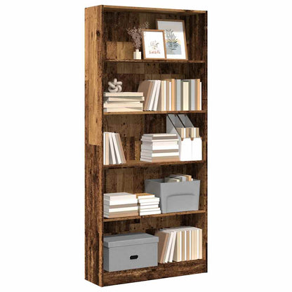 vidaXL Étagère à livres aspect bois de récupération 80x24x176 cm bois d'ingénierie