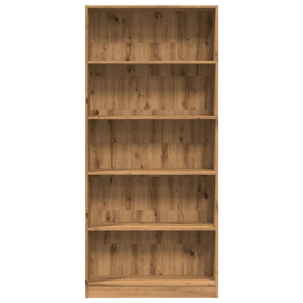 vidaXL Bücherregal Artisan-Eiche 80x24x176 cm Holzwerkstoff