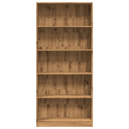 vidaXL Bücherregal Artisan-Eiche 80x24x176 cm Holzwerkstoff