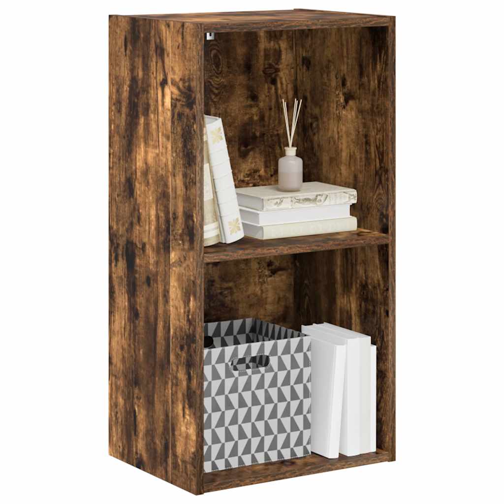 vidaXL Bibliothèque chêne fumé 40x30x77 cm Bois d'ingénierie