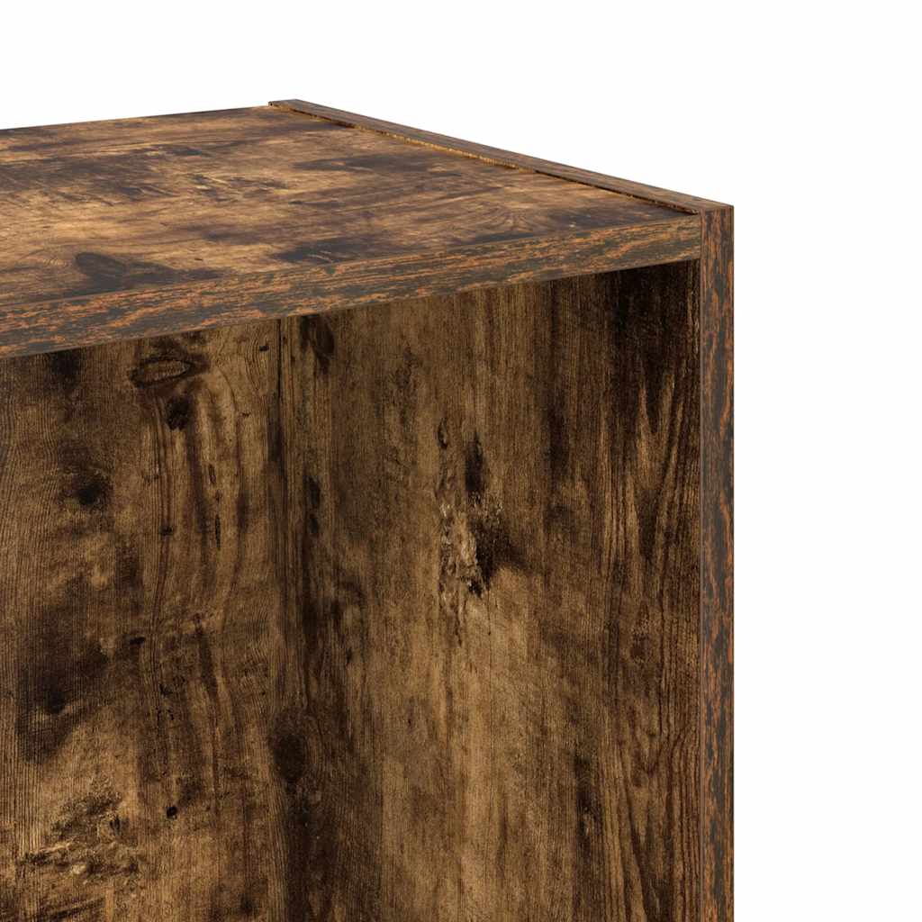 Bücherregal Räuchereiche 40x30x77 cm Holzwerkstoff