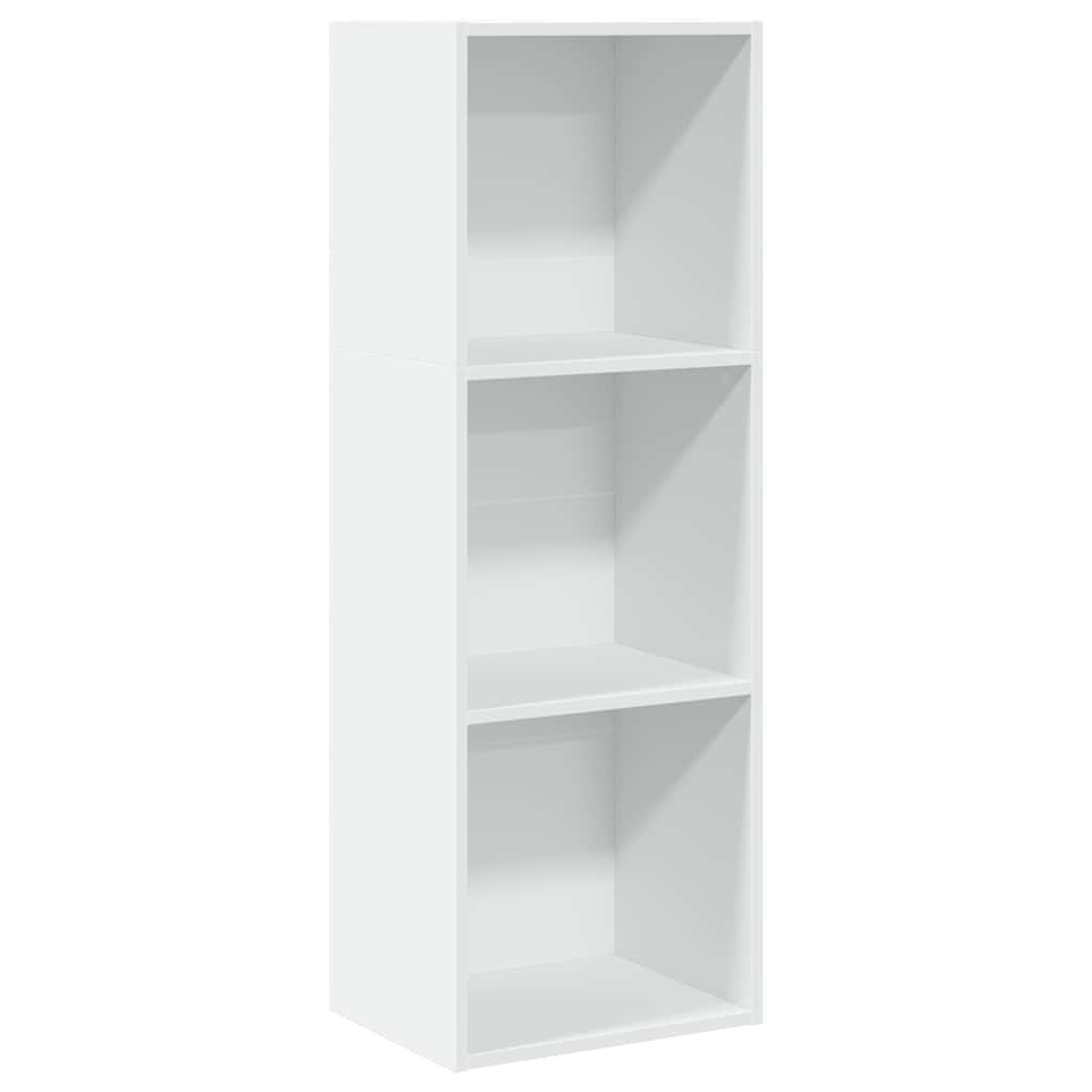vidaXL Bücherregal Weiß 40x30x114 cm Holzwerkstoff