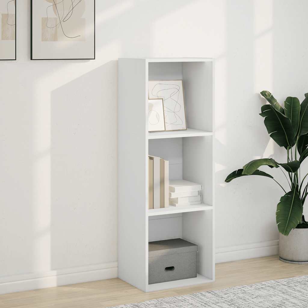 vidaXL Bücherregal Weiß 40x30x114 cm Holzwerkstoff