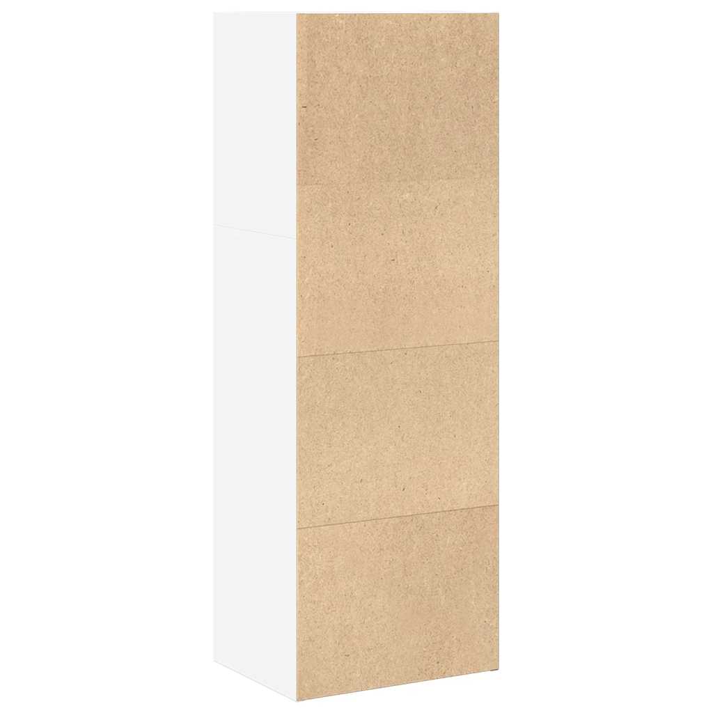 vidaXL Bücherregal Weiß 40x30x114 cm Holzwerkstoff