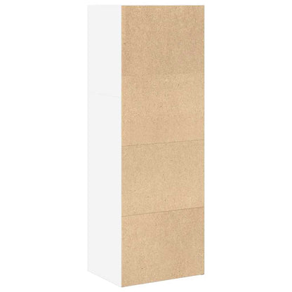 vidaXL Bücherregal Weiß 40x30x114 cm Holzwerkstoff