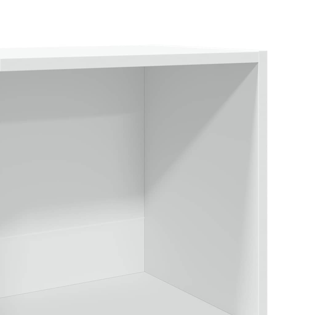 vidaXL Bücherregal Weiß 40x30x114 cm Holzwerkstoff