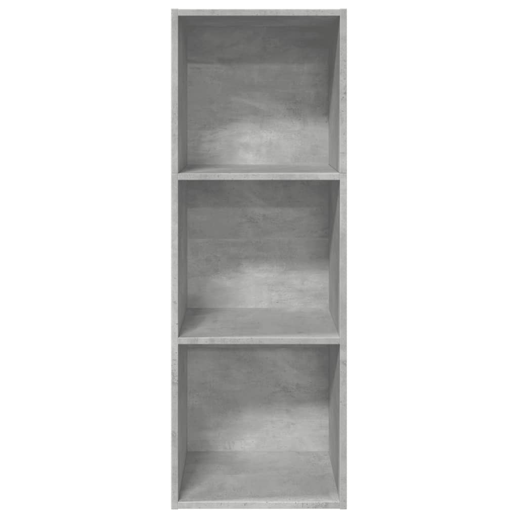vidaXL Bücherregal Betongrau 40x30x114 cm Holzwerkstoff