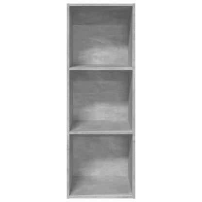vidaXL Bücherregal Betongrau 40x30x114 cm Holzwerkstoff