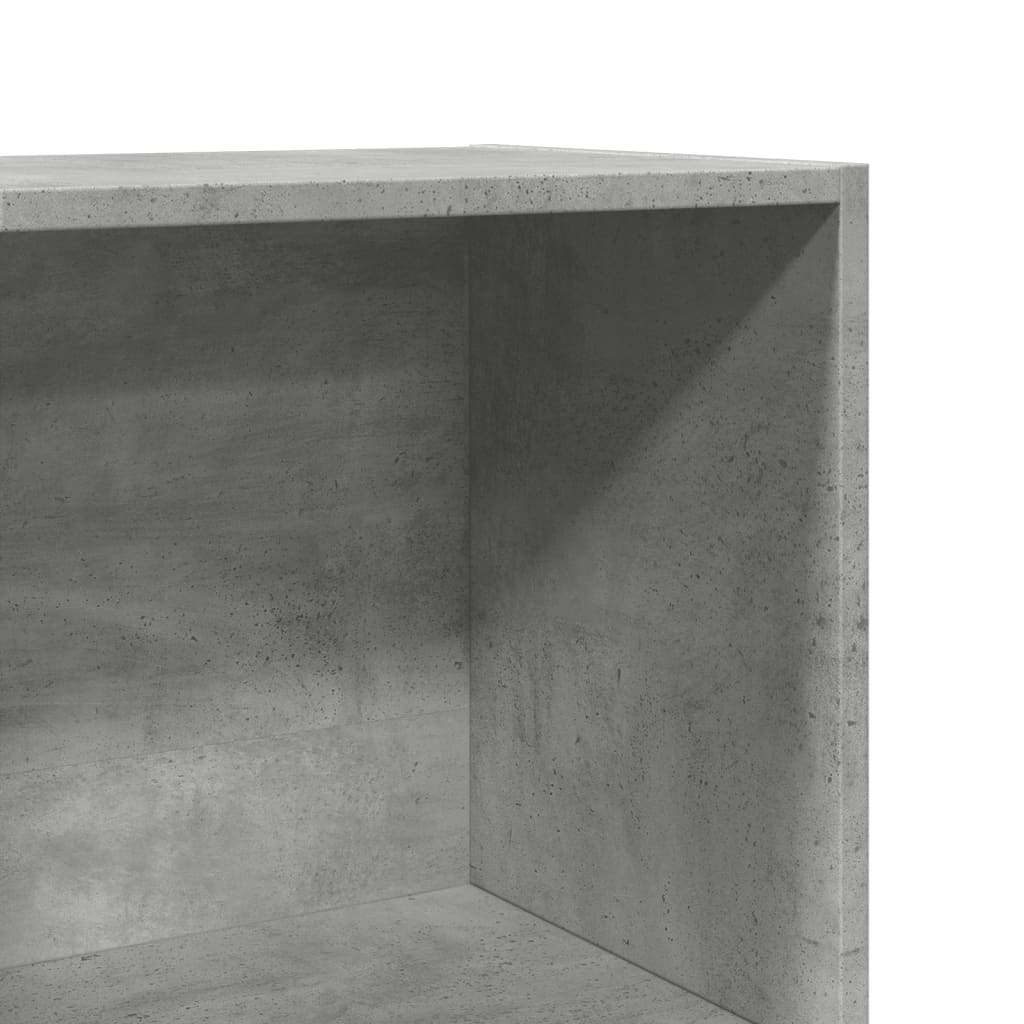 vidaXL Bücherregal Betongrau 40x30x114 cm Holzwerkstoff