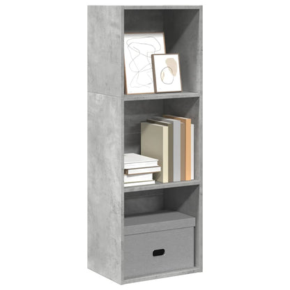 vidaXL Bücherregal Betongrau 40x30x114 cm Holzwerkstoff