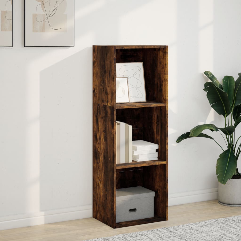 vidaXL Bücherregal Räuchereiche 40x30x114 cm Holzwerkstoff