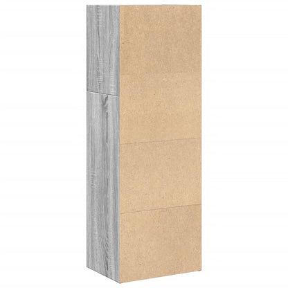 vidaXL Bücherregal Grau Sonoma 40x30x114 cm Holzwerkstoff