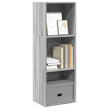 vidaXL Bücherregal Grau Sonoma 40x30x114 cm Holzwerkstoff