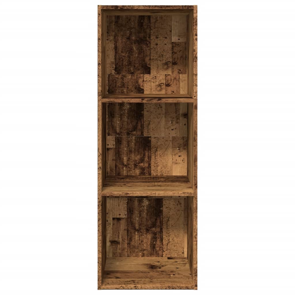 vidaXL Bücherregal Altholz-Optik 40x30x114 cm Holzwerkstoff