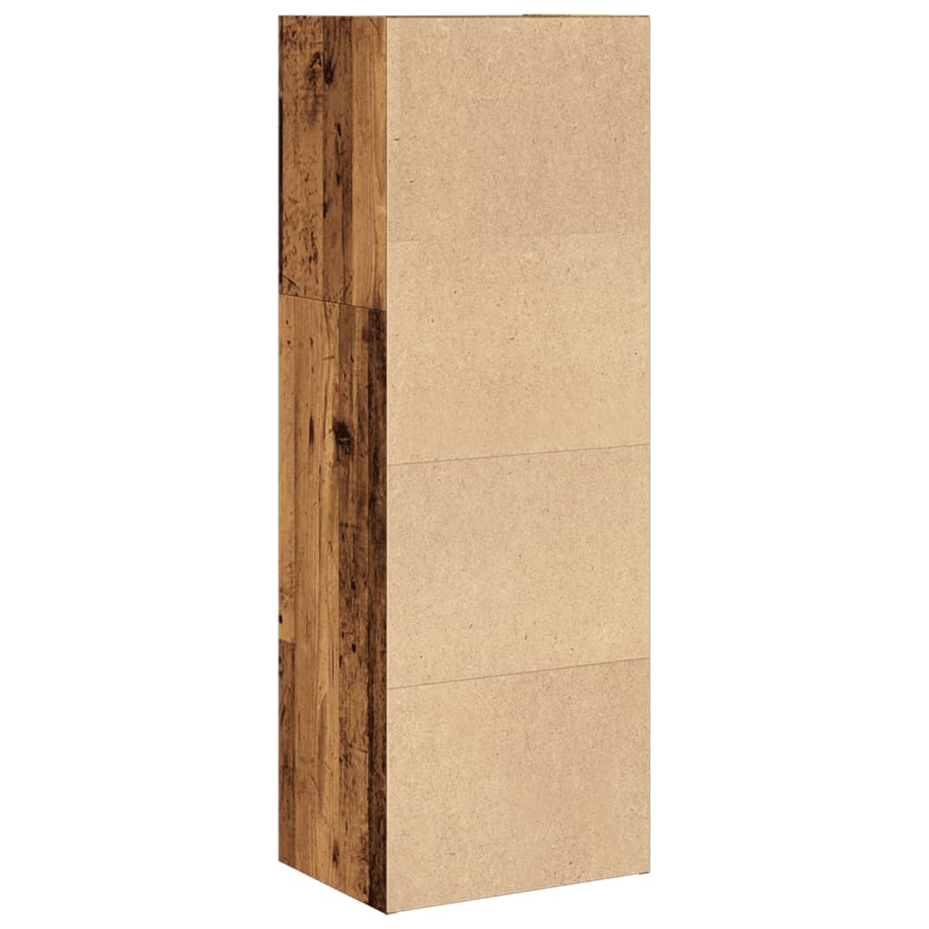 vidaXL Bücherregal Altholz-Optik 40x30x114 cm Holzwerkstoff