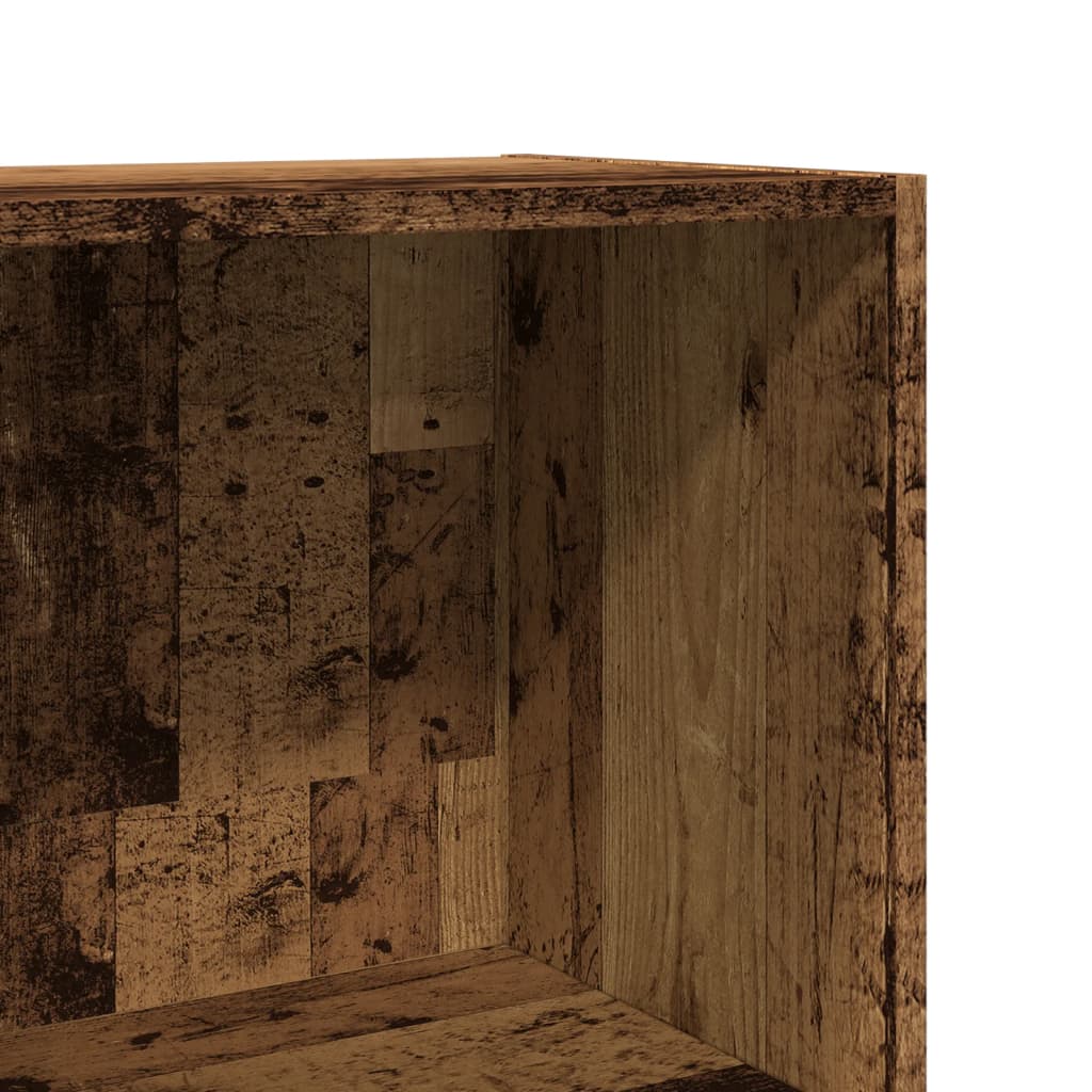 vidaXL Bücherregal Altholz-Optik 40x30x114 cm Holzwerkstoff