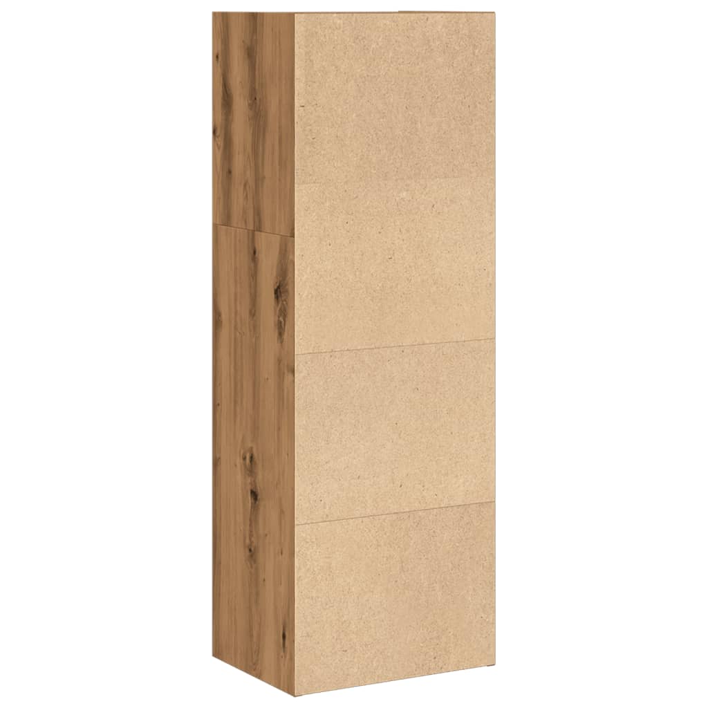 vidaXL Bücherregal Artisan-Eiche 40x30x114 cm Holzwerkstoff