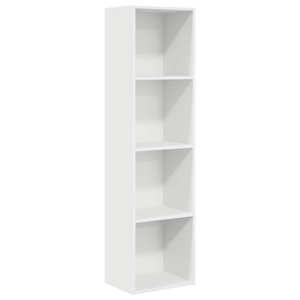 vidaXL Bücherregal Weiß 40x30x152 cm Holzwerkstoff