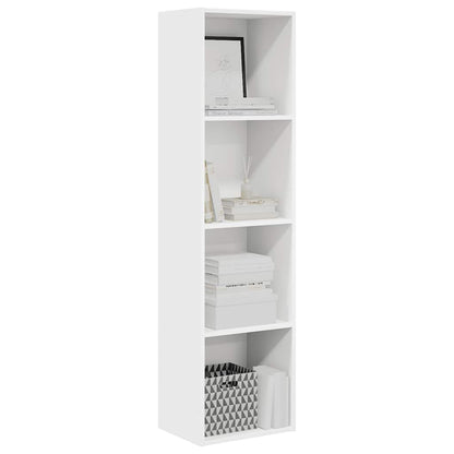 vidaXL Bücherregal Weiß 40x30x152 cm Holzwerkstoff