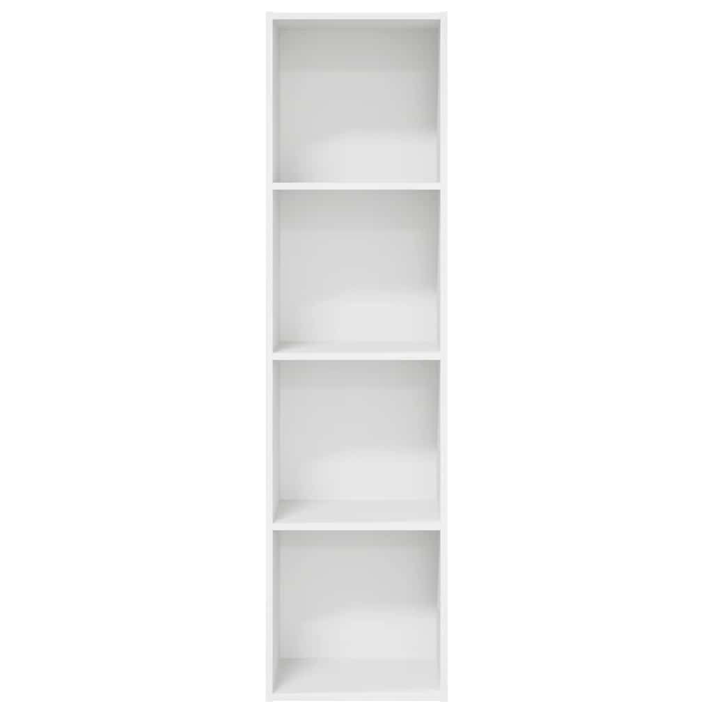 vidaXL Bücherregal Weiß 40x30x152 cm Holzwerkstoff