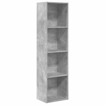 vidaXL Bücherregal Betongrau 40x30x152 cm Holzwerkstoff