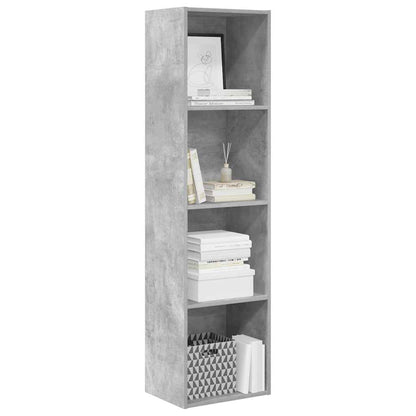 vidaXL Bücherregal Betongrau 40x30x152 cm Holzwerkstoff