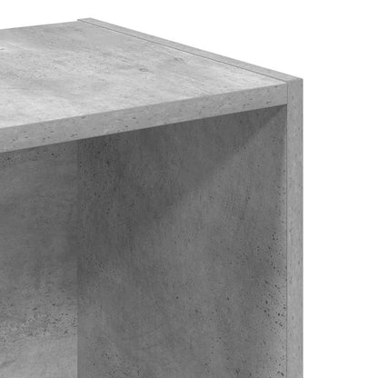 Bücherregal Betongrau 40x30x152 cm Holzwerkstoff