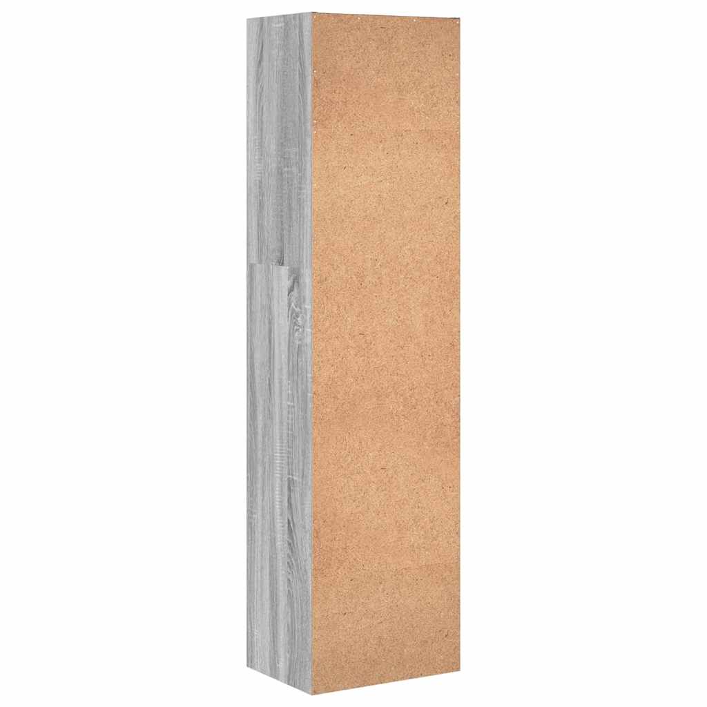 vidaXL Bibliothèque gris Sonoma 40x30x152 cm en bois d'ingénierie