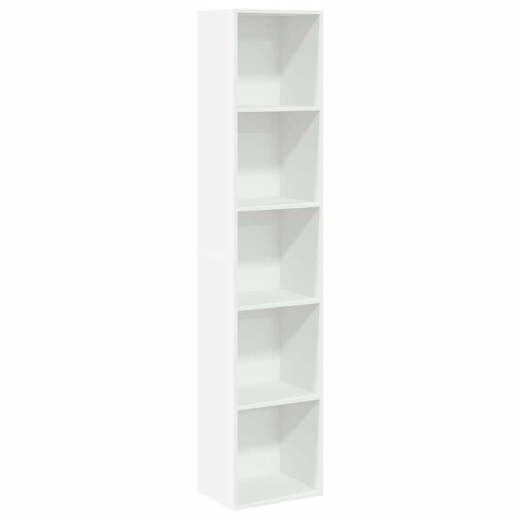 vidaXL Bücherregal Weiß 40x30x189 cm Holzwerkstoff
