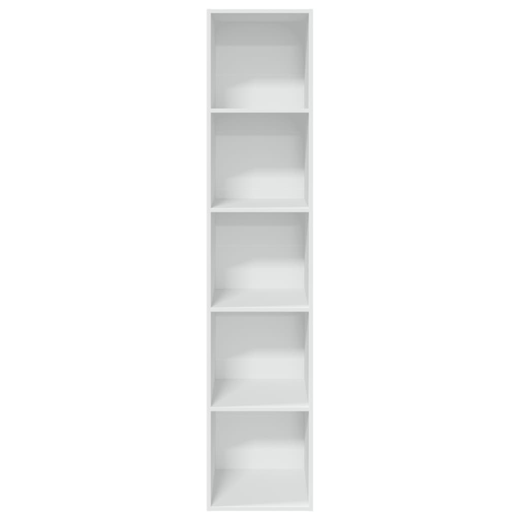 vidaXL Bücherregal Weiß 40x30x189 cm Holzwerkstoff