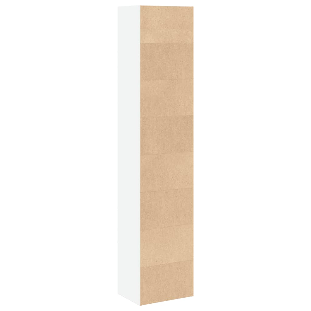 vidaXL Bücherregal Weiß 40x30x189 cm Holzwerkstoff