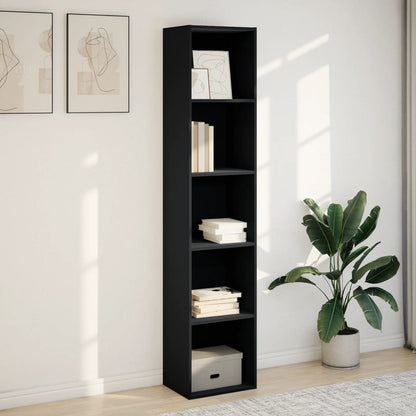 vidaXL Bibliothèque noir 40x30x189 cm Aggloméré