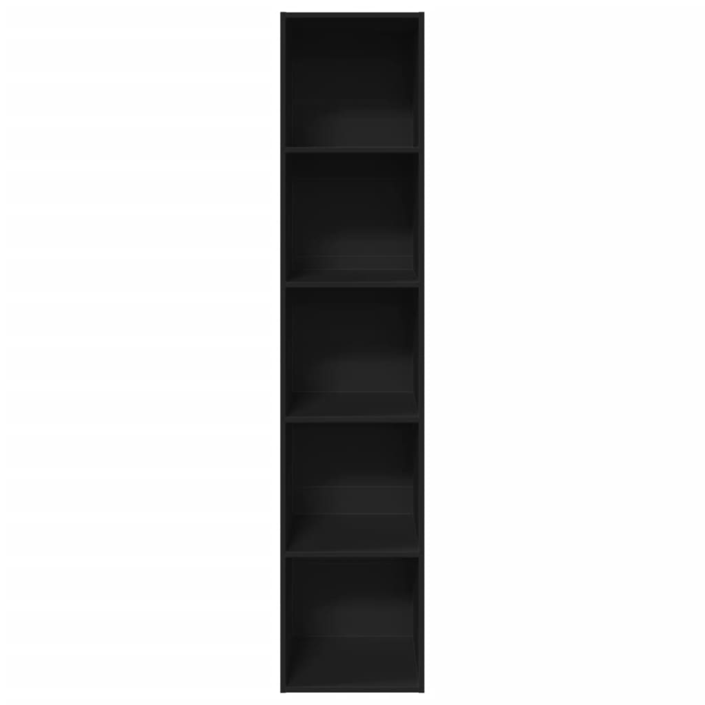 vidaXL Bibliothèque noir 40x30x189 cm Aggloméré