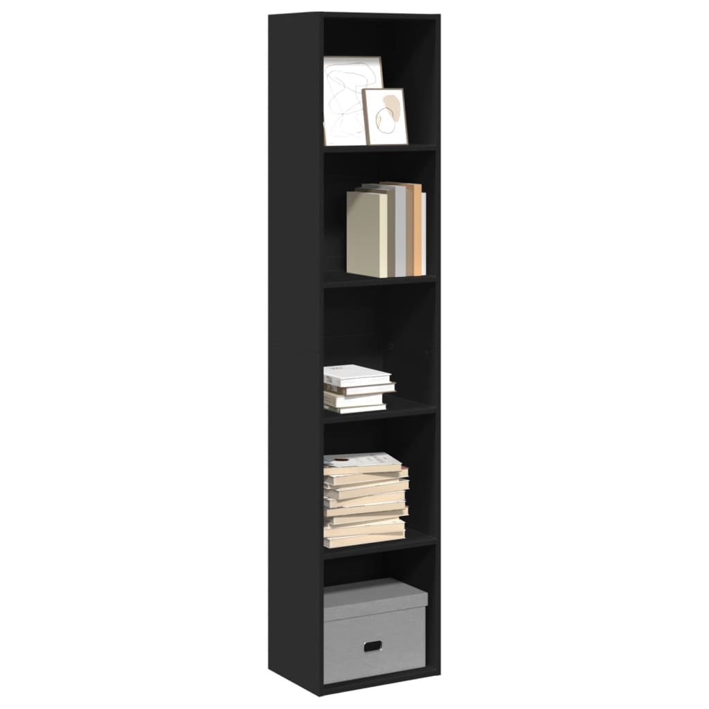 vidaXL Bibliothèque noir 40x30x189 cm Aggloméré