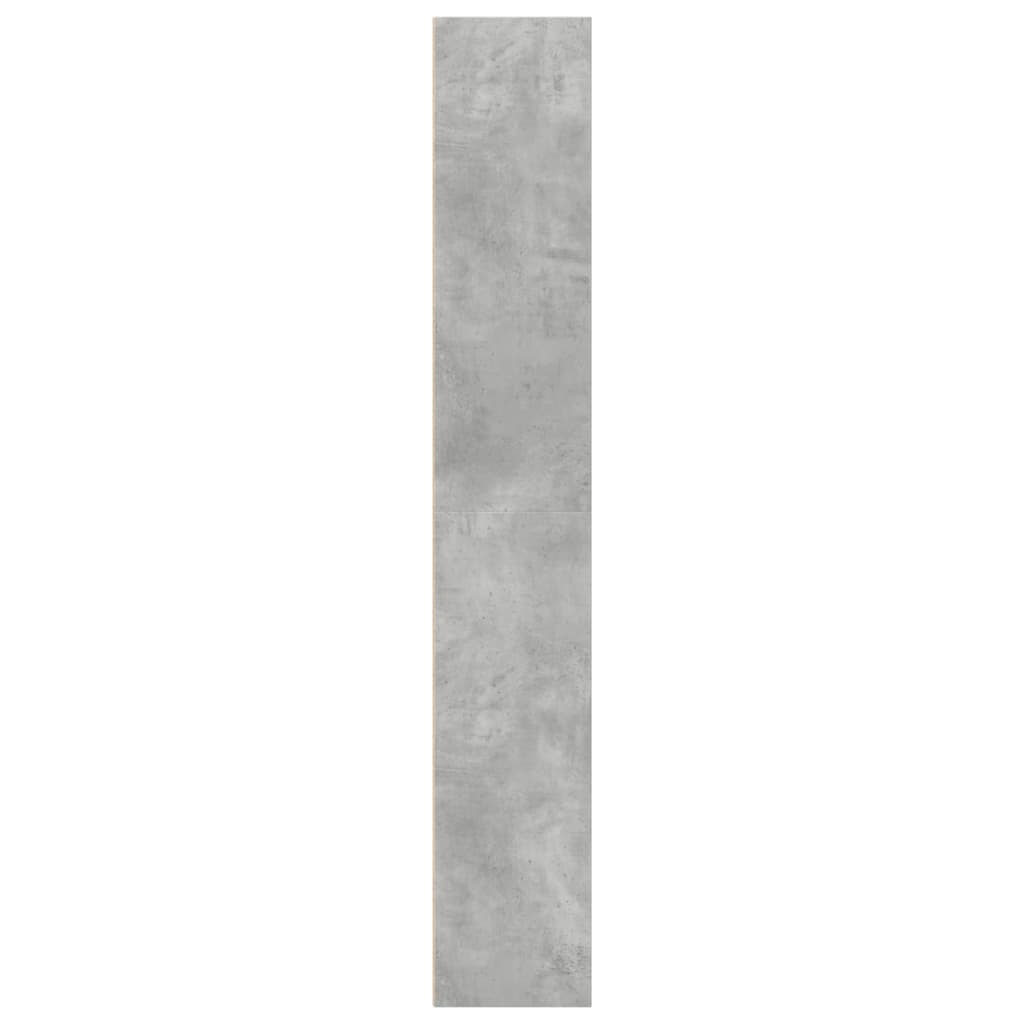 vidaXL Bücherregal Betongrau 40x30x189 cm Holzwerkstoff