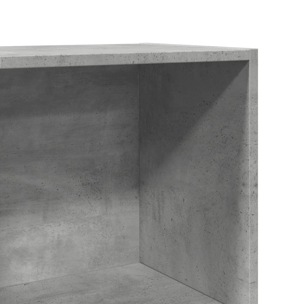 vidaXL Bücherregal Betongrau 40x30x189 cm Holzwerkstoff